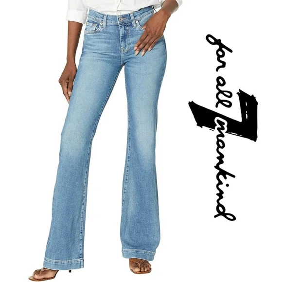 7 For All Mankind - Dojo in Luxe Vintage Lyme - Size 26 - Picture 4 of 6